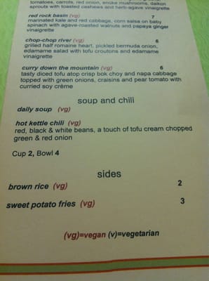 Menu photo 3 Roots La Jolla, CA