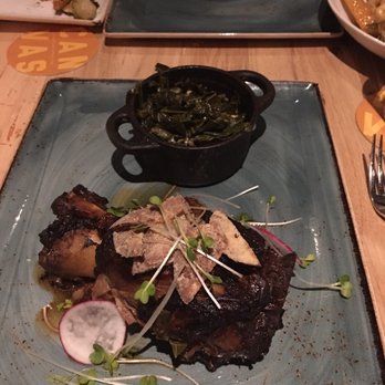 Canvas - Pork shank and greens. - New American Near Me - Orlando, Florida