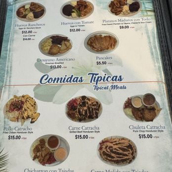 La Orquidea - Menu - Honduran Near Me - Kenner, Louisiana