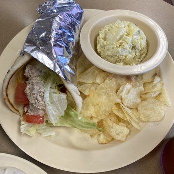 The Cup Diner - Tuna pita with potato salad - Diners Near Me - Saint Cloud, Florida