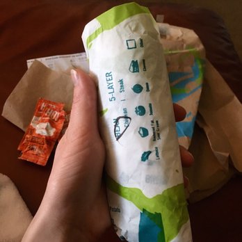 Taco Bell - Bean Burrito w/ no cheese; label circled! - Fast Food Near Me - Fishers, Indiana