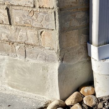 Flores Concrete - Right after cement applied to corner defect - Masonry/Concrete Near Me Flores Concrete - Right after cement applied to corner defect - Masonry/Concrete Near Me