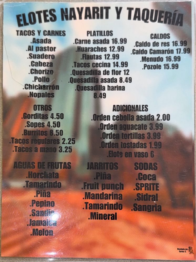 Elotes Nayarit Y Taqueria