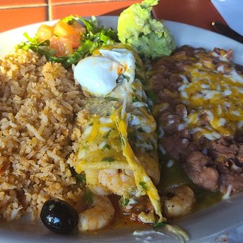 El Chorlito Mexican Eatery - Shrimp enchiladas - Mexican Near Me - San Simeon, California