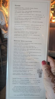 Menu photo 8 The Honor Bar Del Mar, CA Menu photo 8 The Honor Bar Del Mar, CA