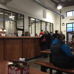 Inside of Flying Bison Brewing
