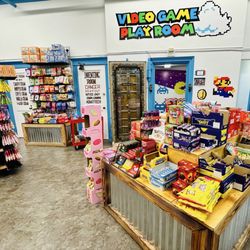 Grandpa Joe's Candy Shop - Video-game room, candy bars, etc.