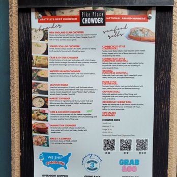 Pike Place Chowder - Menu - Seafood Near Me - Seattle, Washington