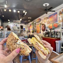 Sweetwater Coffee Bar and Gallery - Eggel Bagel on everything bagel