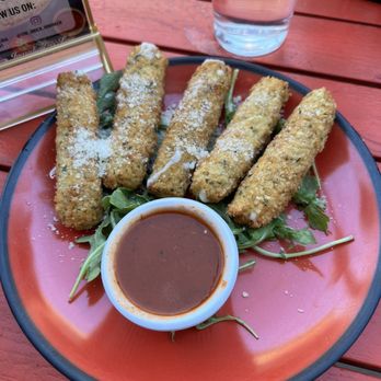 The Brick Fire Baked Pizza - GF Mozzarella Sticks - Pizza Near Me - Hoboken, New Jersey