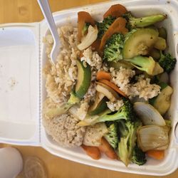 Hibachi 101 - Veggie Hibachi with extra veggies.