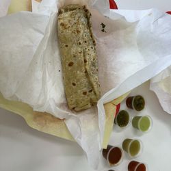 Tolin's Taco Shop - Cali burrito and all 6 salsas