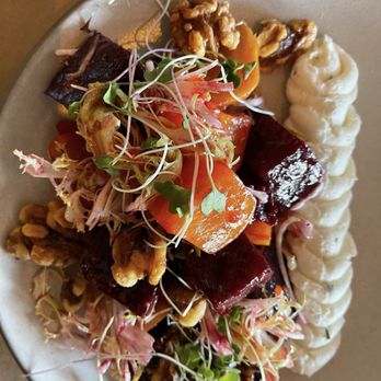 ZuZu - Beet and goat cheese mousse - Tapas Bars Near Me - Napa, California ZuZu - Beet and goat cheese mousse - Tapas Bars Near Me - Napa, California