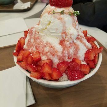 Cafe Auburndale - Strawberry Bingsoo! - Coffee & Tea Near Me - Flushing, New York Cafe Auburndale - Strawberry Bingsoo! - Coffee & Tea Near Me - Flushing, New York