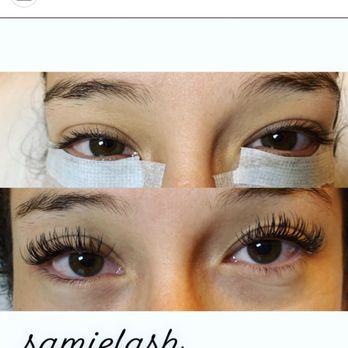 Samie Lash - Before and after on my lashes ! - Eyelash Service Near Me Samie Lash - Before and after on my lashes ! - Eyelash Service Near Me