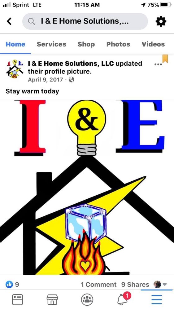 Slide of I&E Home Solutions