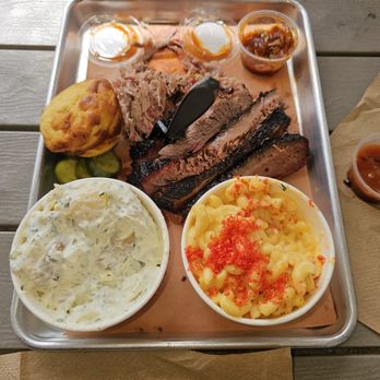 Wild Fig BBQ - Pulled pork, brisket, pickles, corn bread,, macaroni and cheese, and potatoe salad. - Barbeque Near Me - Las Vegas, Nevada Wild Fig BBQ - Pulled pork, brisket, pickles, corn bread,, macaroni and cheese, and potatoe salad. - Barbeque Near Me - Las Vegas, Nevada