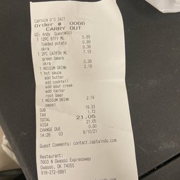 a receipt on a table a receipt on a table