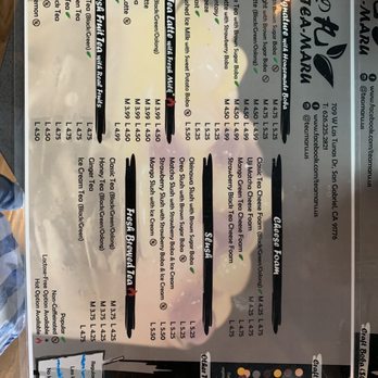 Tea Maru - Menu - Bubble Tea Near Me - San Gabriel, California Tea Maru - Menu - Bubble Tea Near Me - San Gabriel, California