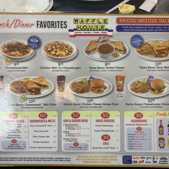 Waffle House - Menu - Breakfast & Brunch Near Me - Covington, Louisiana Waffle House - Menu - Breakfast & Brunch Near Me - Covington, Louisiana
