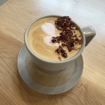Sonder Coffee - Vanilla rose latte - Coffee & Tea Near Me - Wendell, North Carolina Sonder Coffee - Vanilla rose latte - Coffee & Tea Near Me - Wendell, North Carolina