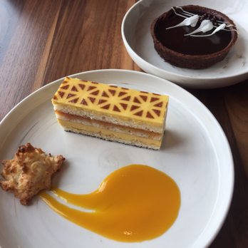 Water's Table - Coconut Dacquoise and Vietnamese Coffee Tart - New American Near Me - Renton, Washington Water's Table - Coconut Dacquoise and Vietnamese Coffee Tart - New American Near Me - Renton, Washington