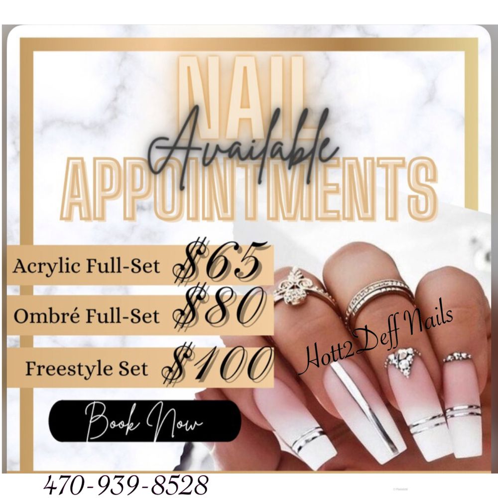 Hott 2 Deff Nails Logo