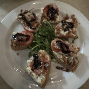Toscano - Brioche appetizer. Have had better bread was stale with old dry bacon. Not great - Italian Near Me - Draper, Utah
