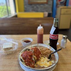 #3 two beef shredded tacos plate