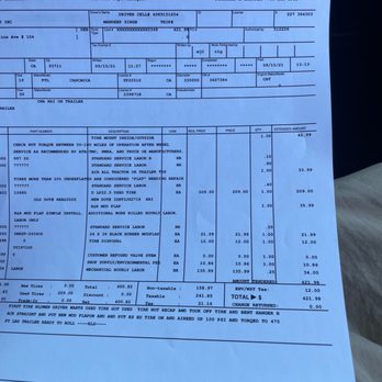 TA Barstow - TA TIRE SERVICE charge $421 for change used tire.  He charge $100 for check air pressure for trailer tire. He is talking like a bitch - Gas Stations Near Me - Barstow, California