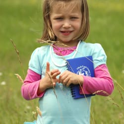 Whole Earth Nature School - Out in nature? Check.
Nature journal? Check.
Tutu? Check.
Loving life? Check!