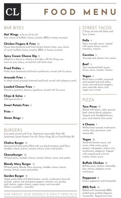 Menu photo 1 Chakra Lounge Salt Lake City, UT
