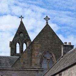 Palace of Holyroodhouse - Outside opposite the front of entrance