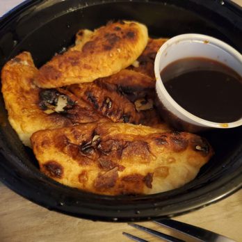 Mian Bistro - Potstickers with old mushroom pieces in the middle..terrible. - Chinese Near Me - Abilene, Texas