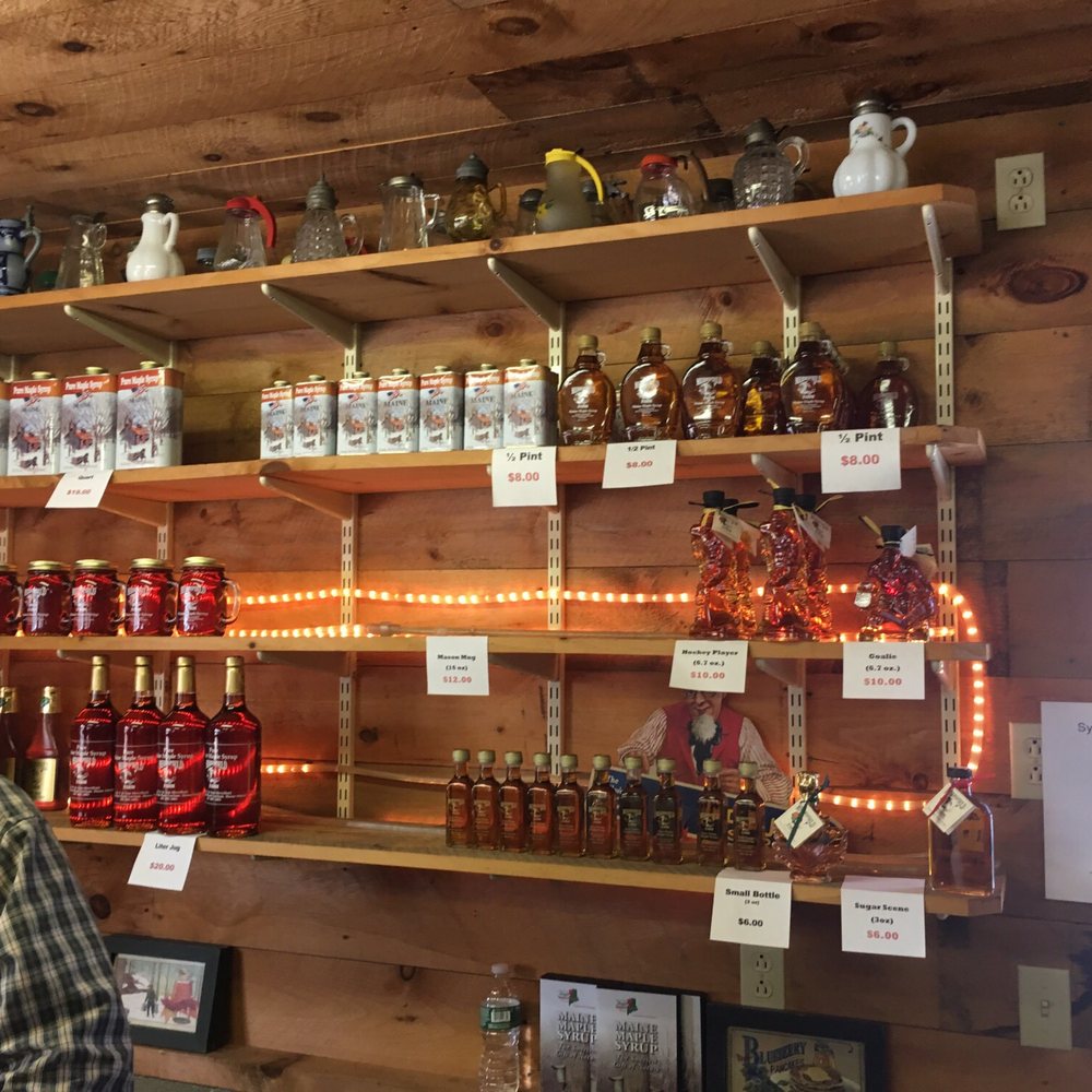 Maple products for sale in the sugar house