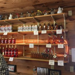 Maple products for sale in the sugar house