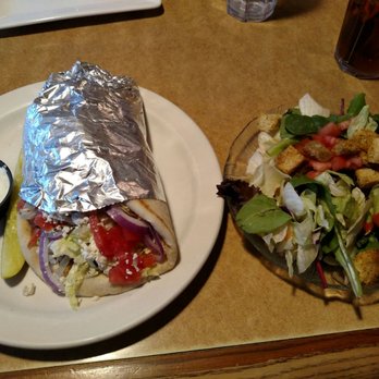 Alton's - My chicken Slovakia wrap with a side salad today. - Diners Near Me - Buffalo, New York