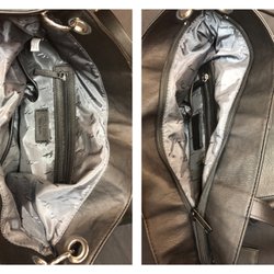 Leslie's Luggage & Shoes Repair - Added a zipper to the main compartment of the handbag