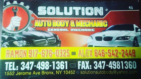 Solution Auto Body And Mechanic