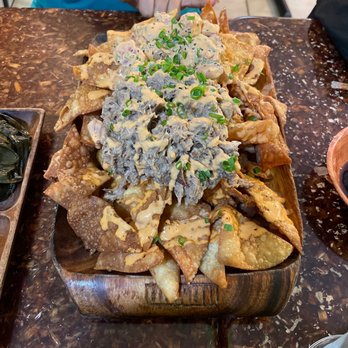 Kehau's Kitchen - Poke puaa nachos!! - Hawaiian Near Me - Aiea, Hawaii Kehau's Kitchen - Poke puaa nachos!! - Hawaiian Near Me - Aiea, Hawaii