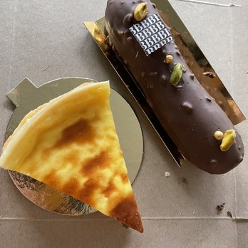 Vécu - Flan tart and pistachio eclair. - Bakeries Near Me - Lancaster, Pennsylvania Vécu - Flan tart and pistachio eclair. - Bakeries Near Me - Lancaster, Pennsylvania