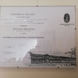Titolo di studio del Dottor Binacina