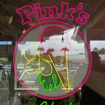 Pink's Ice Cream Shop - Outside sign - Juice Bars & Smoothies Near Me - Hanalei, Hawaii Pink's Ice Cream Shop - Outside sign - Juice Bars & Smoothies Near Me - Hanalei, Hawaii