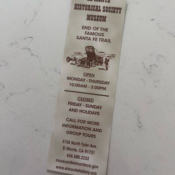 1. El Monte Historical Society Museum