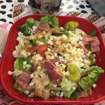 Firehouse Subs - Italian with grilled chicken salad.  Don't need the carbs since I'm diabetic. - Fast Food Near Me - Roanoke, Virginia