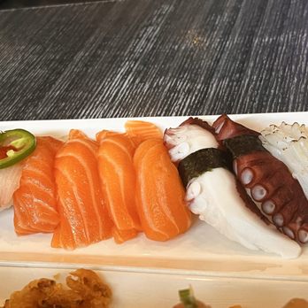 Octopus Japanese Restaurant - Sushi (1pc) per order Salmon Squid Yellowtail Octopus - Japanese Near Me - Burbank, California Octopus Japanese Restaurant - Sushi (1pc) per order Salmon Squid Yellowtail Octopus - Japanese Near Me - Burbank, California