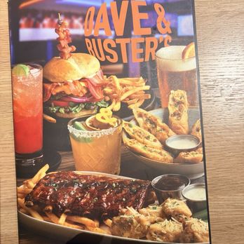 Dave & Buster's - Menu Front Cover - American Near Me - Hanover, Maryland