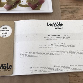 Le Môle Passedat - La Table - The chef tasting menu for 5/7/17 - Mediterranean Near Me - Marseille, 13