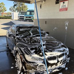 Car getting washed