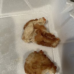 Uncooked hush puppies! Uncooked hush puppies!